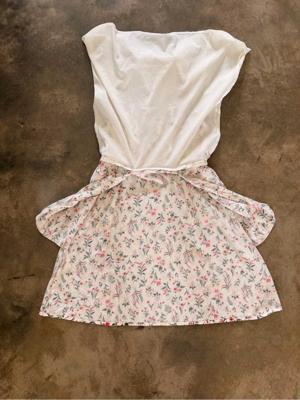 Old Navy Floral Tie Shoulder Sundress Small Petite Cottagecore Mini Dress - Picture 9 of 12